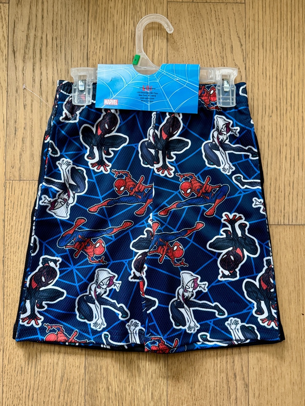 2 Spider-Man Black Blue Boys Shorts - 2 Pack Set NWT Size 5 - Picture 4 of 5